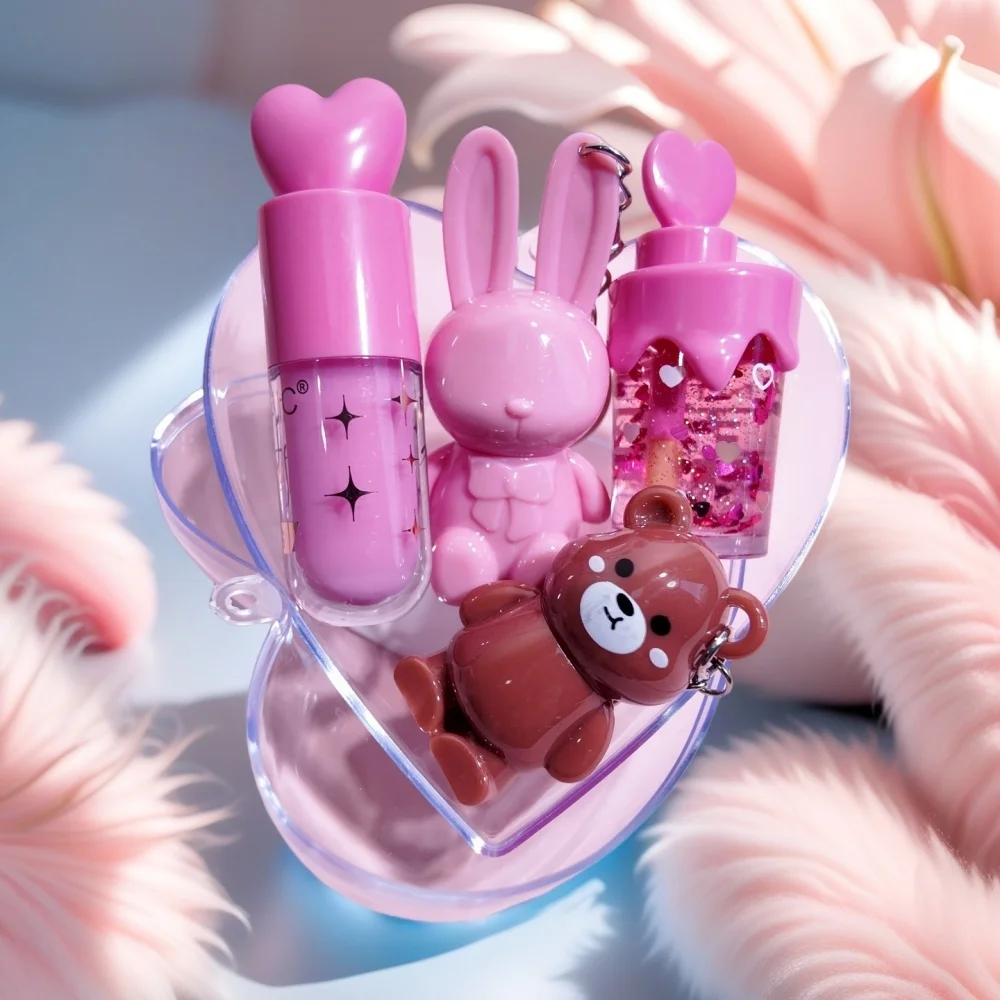 4 помады, 3-различная блестящая помада, модная Fenty Beauty Lip Glaze, увлажняющий блеск, блеск