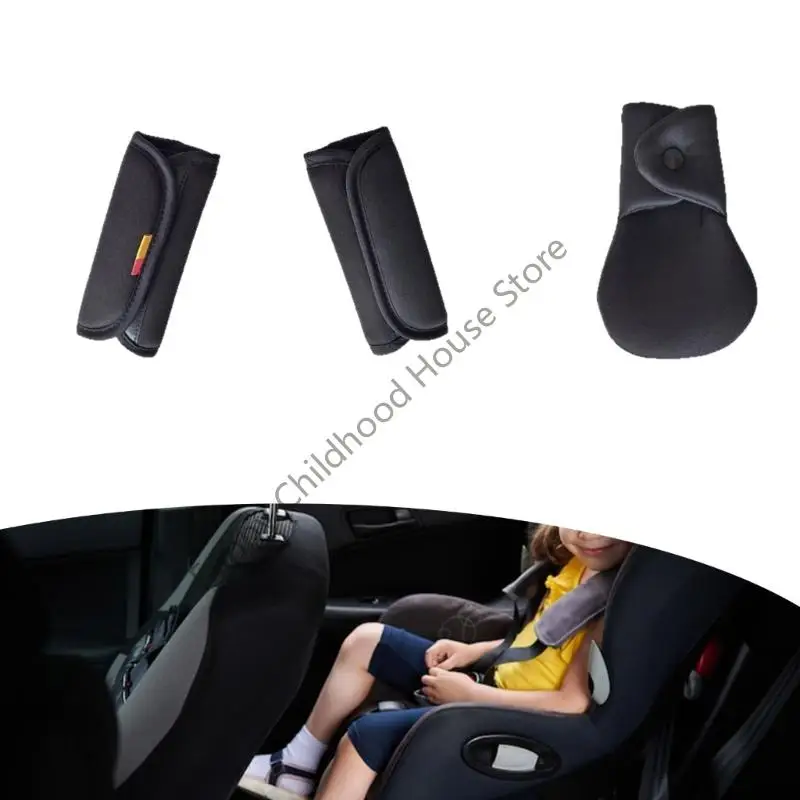 D0LA 1 Ustaw siez samochodu pokrywa ramion dla niemowląt miękkich obrońców z podkładką krocza