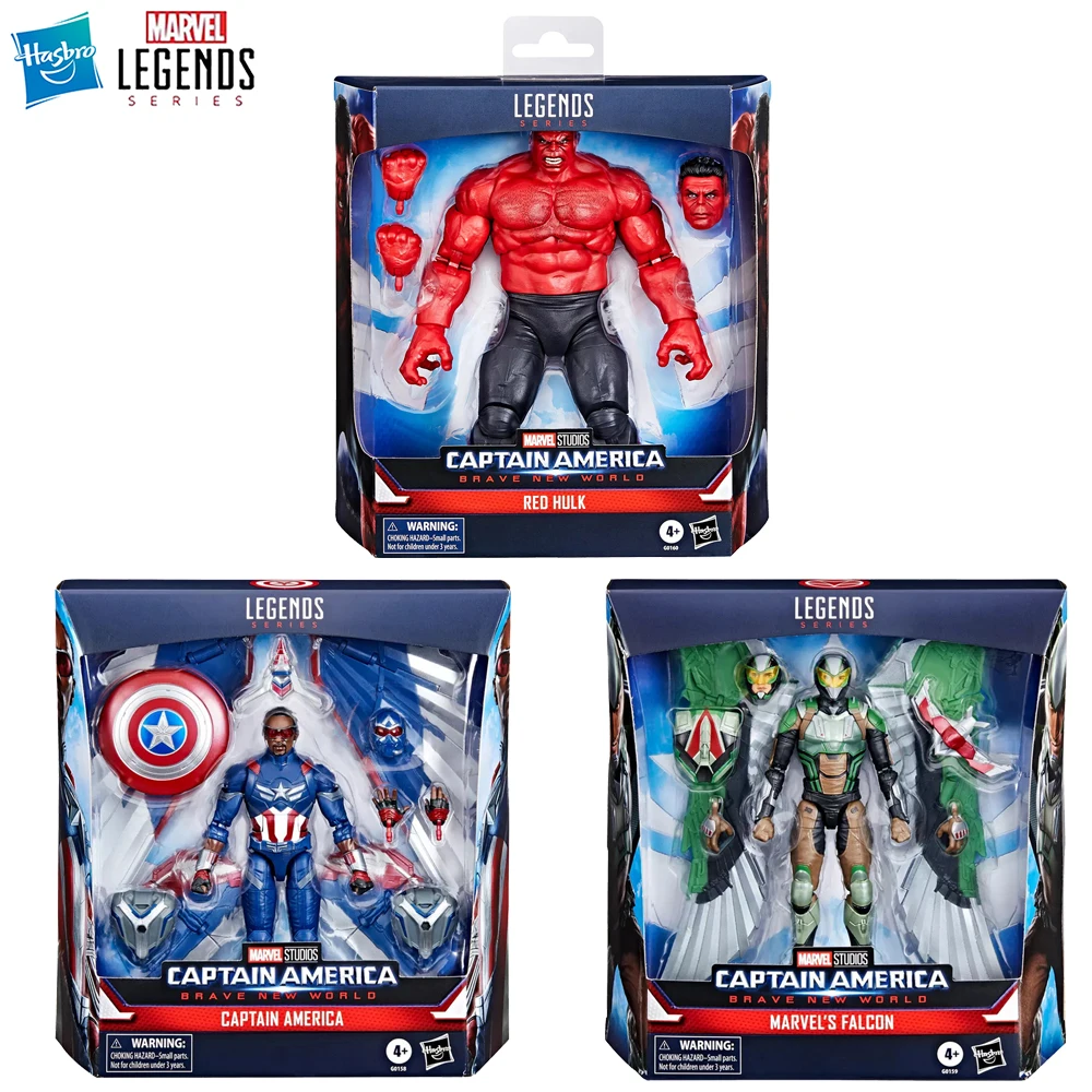 

[In-Stock] Hasbro Marvel Legends Series Captain America, Falcon, and Red Hulk (New World Order) 6-Inch-Scale Figure Model Toys