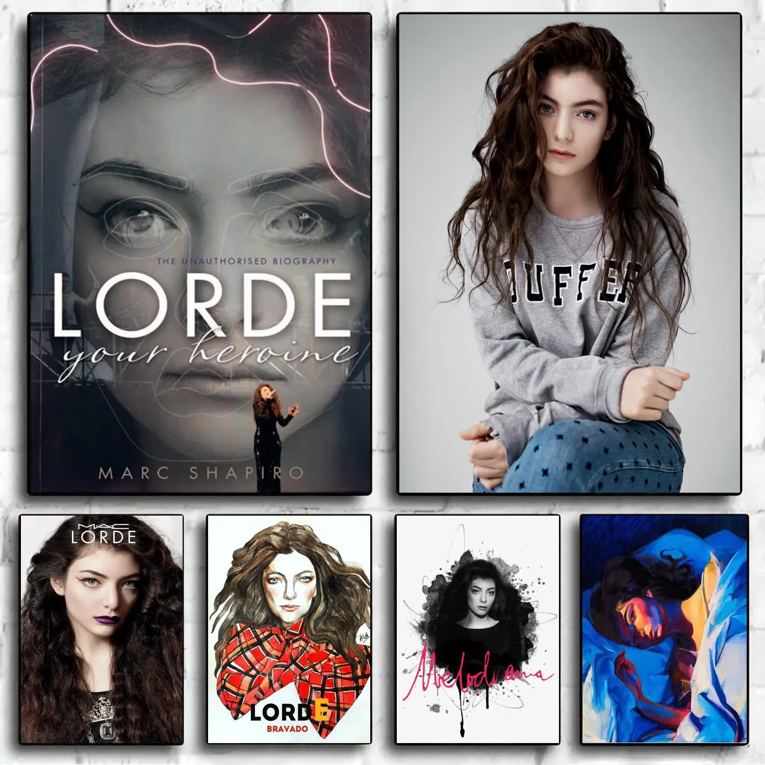 lorde Singer Decoration Art Poster Wall Art Personalized Gift Modern Family bedroom Decor Canvas Posters