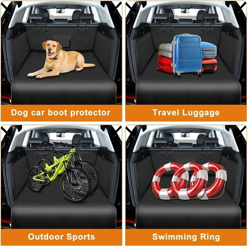 Dog Car Trunk Protection Mat Tear-Resistant Anti-Scratch Nonslip Dogs Travel Transport Waterproof Bag for Medium Car Truck SUV