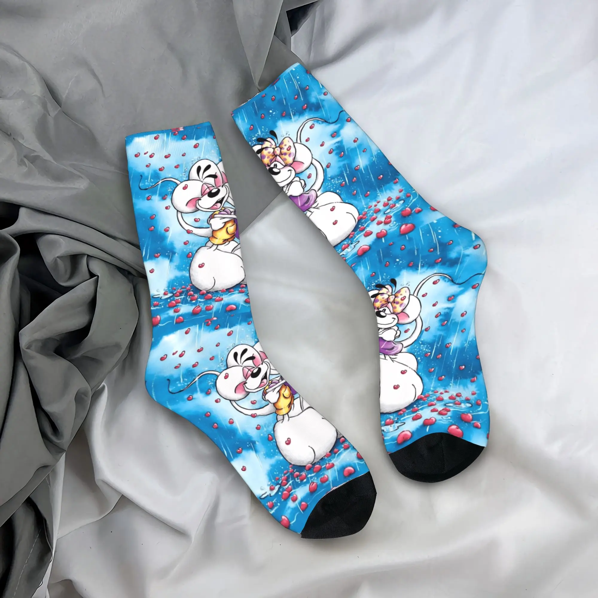 

Мужские носки с рисунком Diddl Diddlina, чулки, противоскользящие дышащие носки, зимние дизайнерские носки для отдыха, альпинистские носки