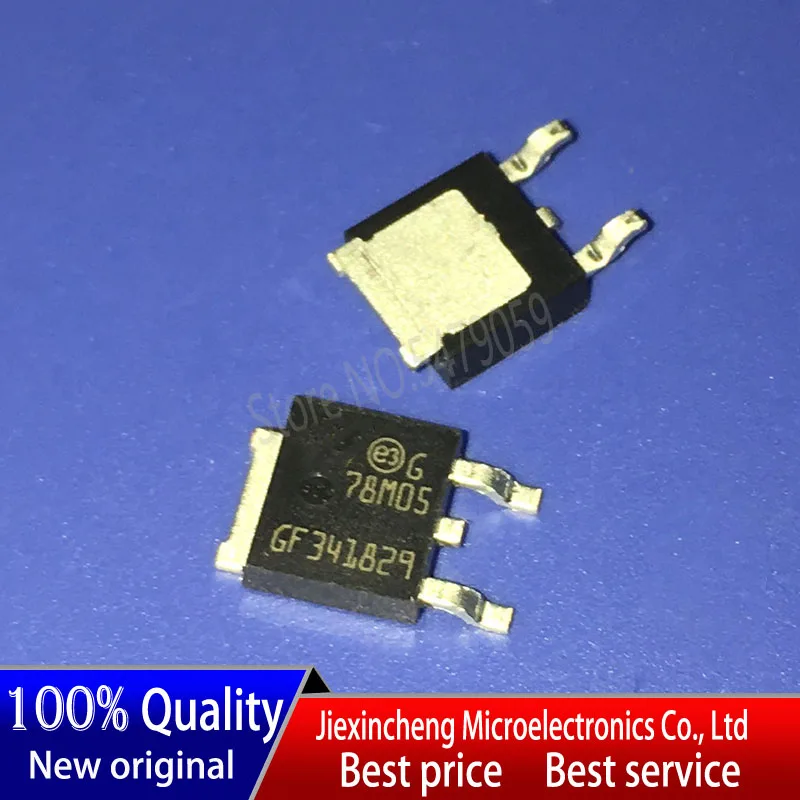 (50ชิ้น-500ชิ้น) L78M05CDT-TR 78M05 L78M05CDT เพื่อ-252ใหม่เดิม