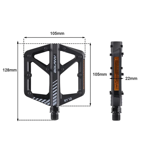Imagen 2 del producto BOLANY-Pedal de nailon para bicicleta de montaña, antideslizante, resistente al polvo, sello impermeable, doble rodamiento, accesorios para bicicleta de montaña