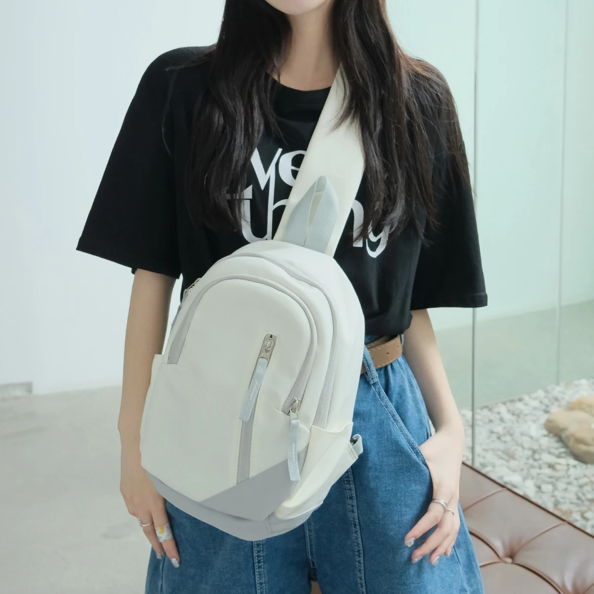 

Men's Crossbody Bag, Lightweight Outdoor Travel Portable Bag, Single Shoulder Chest Bag, Women's Large Capacity Backpack, Couple's Cycling and Hiking Bag