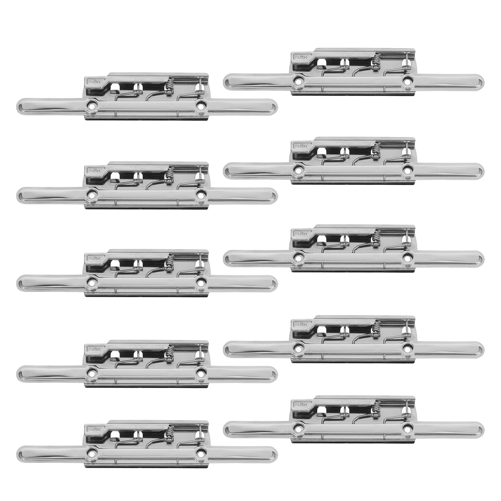 10Pcs Folder Clipboard Clips Long Press Board Secure Grip for Documents Notebooks File Organizer Heavy Duty Stationery Supplies