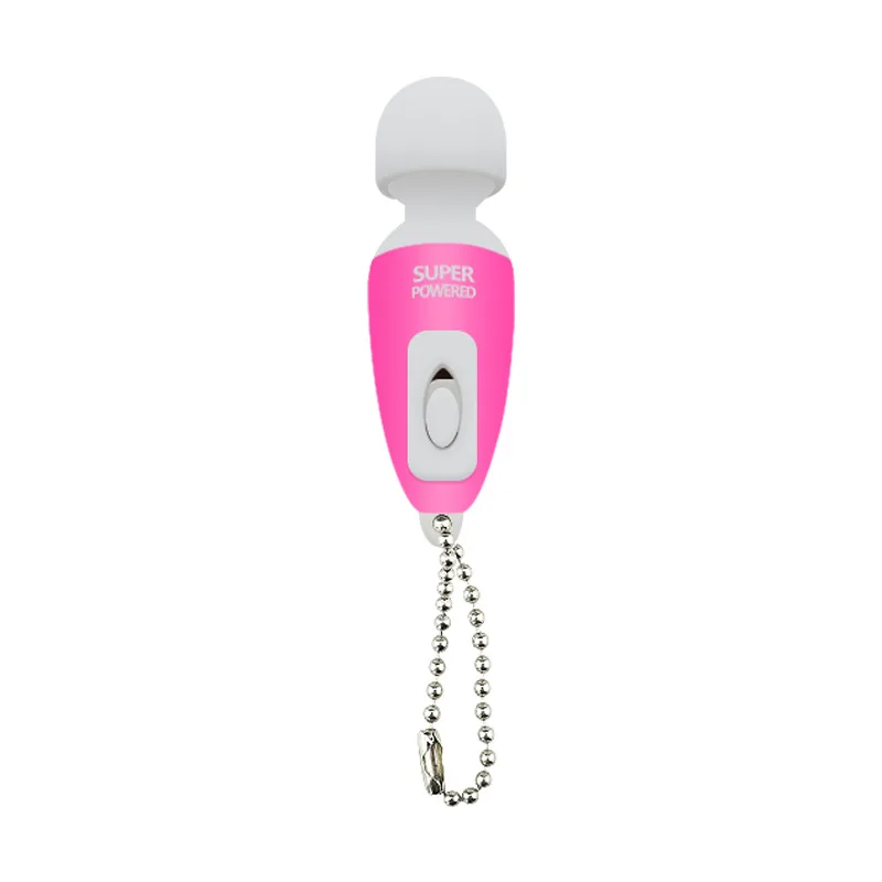 Portable Mini Cute Key Chain Full Body Massage Stick Fast Vibrate Relaxing Body Massager ( Random Color )