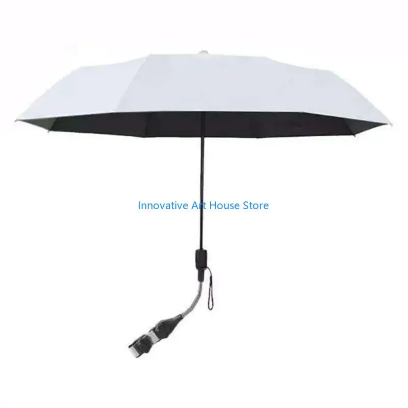 E1PC Frame Fit Pushchair Sun Block Cover with Folding Form, Pivoting Mount Arm, and Day Road Park Walk Use Daily Fit