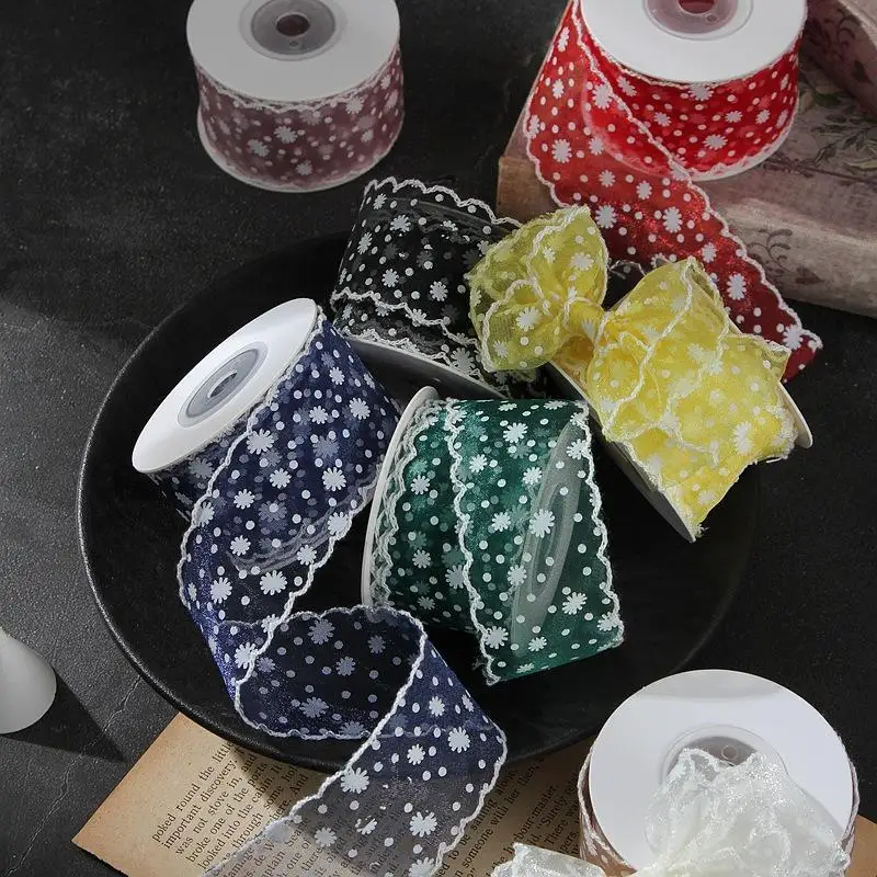 Printed Chiffon Voile Ribbon 1.5
