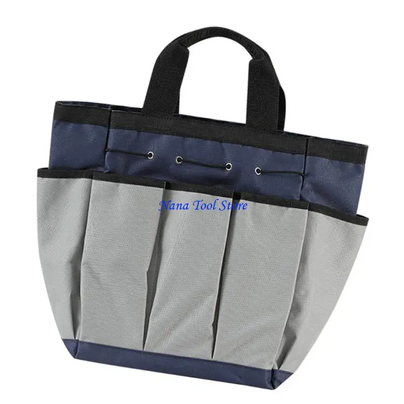 31GJ MultiPocket Garden Tool Bag Organizers Heavy Duty Fabric Cloth Waterproof Design