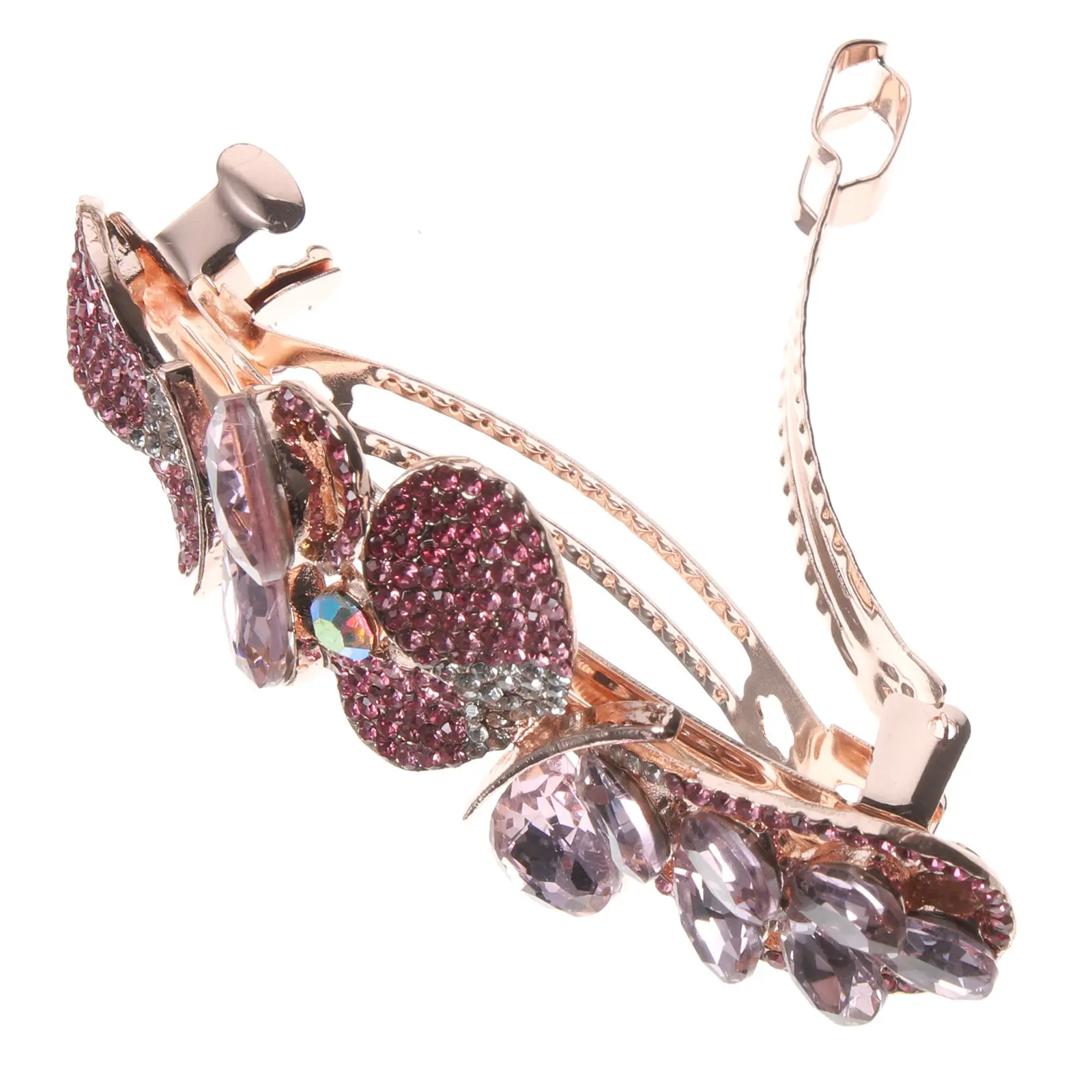 

Premium Rhinestone Bow Hair Clip for Women Metal Spring Barrette Decorative Hair Accessory for Wedding Birthday Prom Photo Shoot