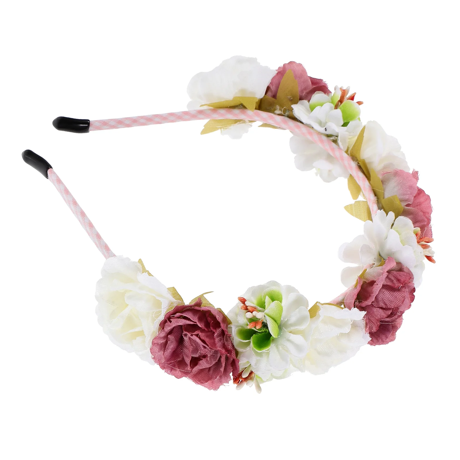 Diadema de flores, diademas florales para el pelo, tocado de coronas de hadas para mujer, Kit de tela, decoraciones para fiestas infantiles