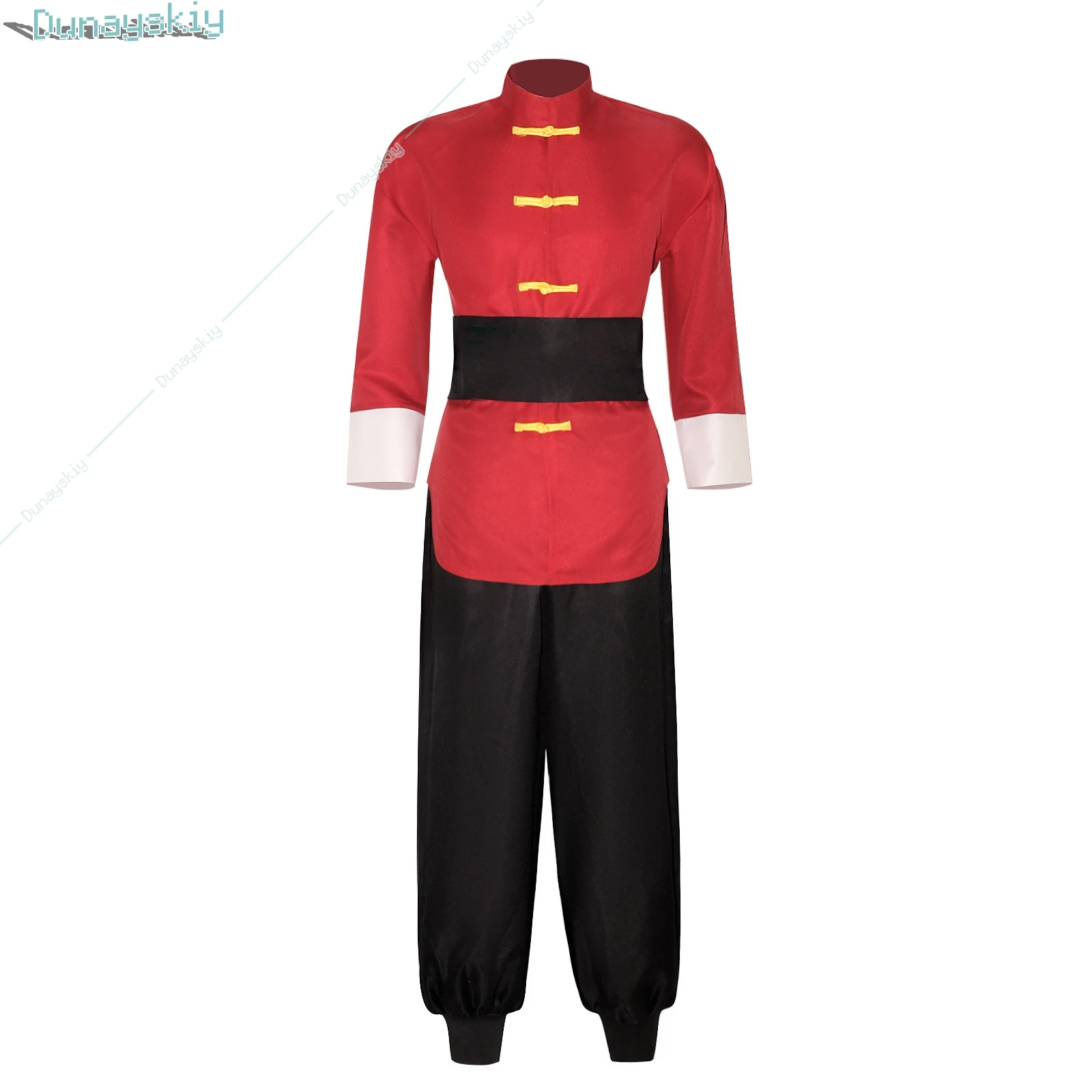 Anime Ranma 1/2 Tendou Akane Cosplay Costume Chinese Style Red Uniform Halloween Carnival Party Suit Men Women Role Play Outfits