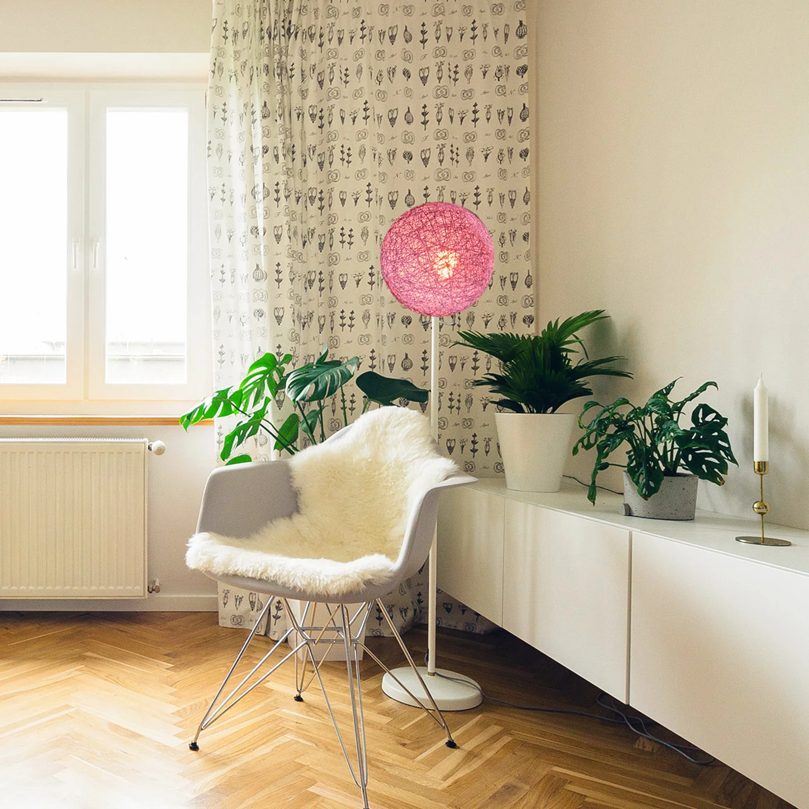 

Rattan Ball Paper Lampshade Unique Indoor Light Cover Elegant Home Decor Stable Structure Soft Cozy Light Bedroom Living Room