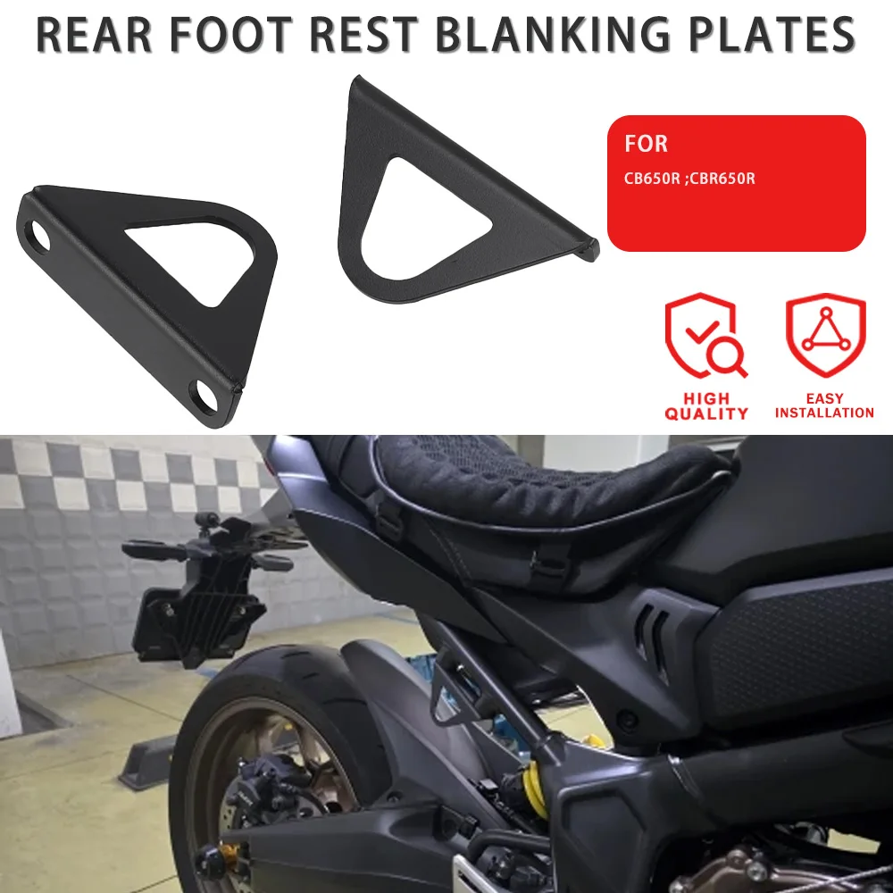 

CB650R Rear Foot Rest Blanking Plates FOR HONDA Neo Sports Cafe CBR650R 2019 2020 2021 2022 2023 CB CBR 650R Motorcycle Parts