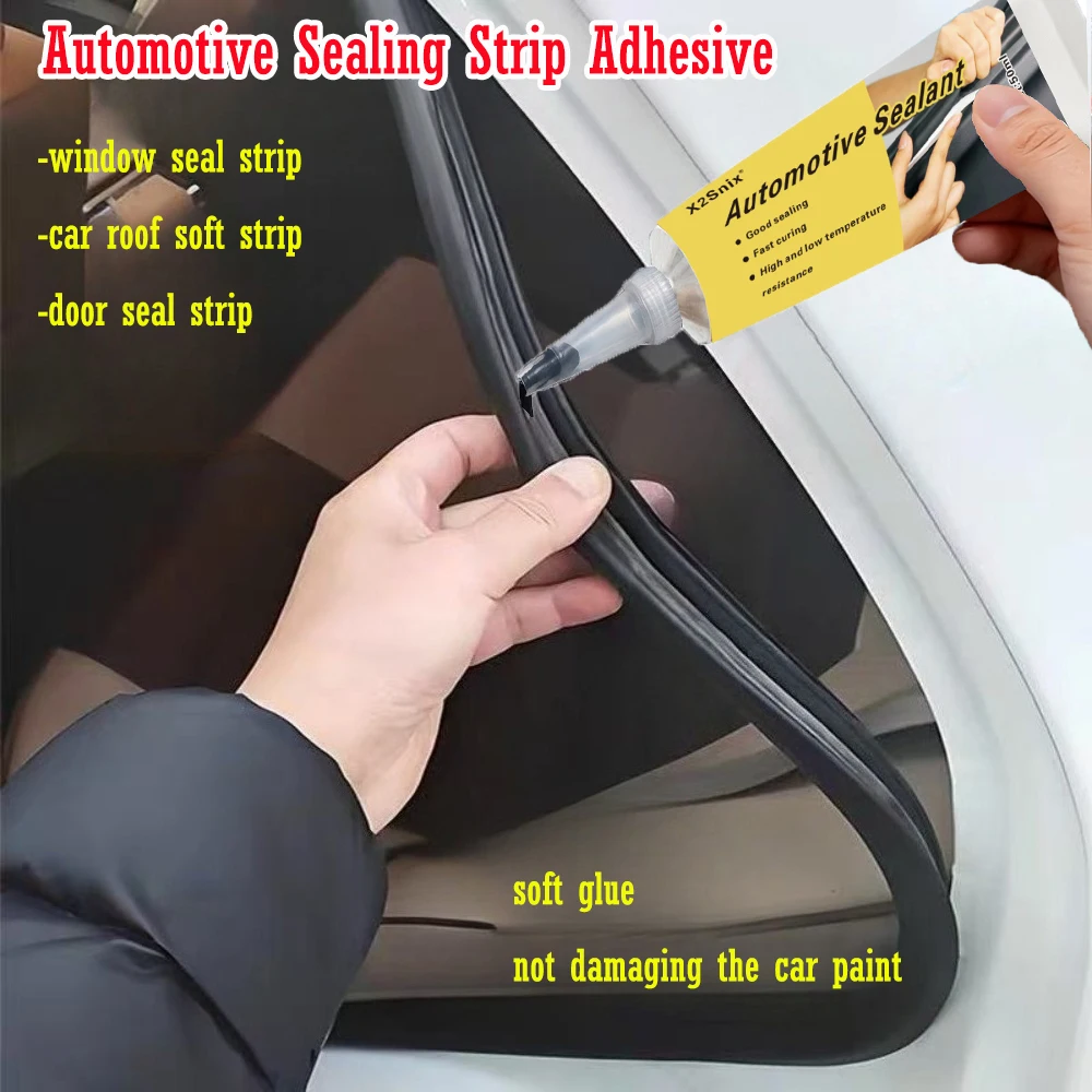 Automotive Sealant Black Windshield Silicone Adhesive Sealant Universal Waterproof Repair Sealer Efficient Window Sealant Glue