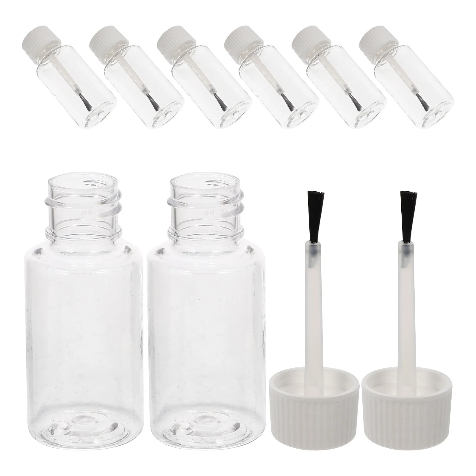 8 قطعة زجاجة طلاء الأظافر القابلة لإعادة الملء زجاجات اسطوانة صغيرة فارغة لزيت طبيعي مانيكير قابلة لإعادة الاستخدام جيل للأظافر الورنيش قضيب #5