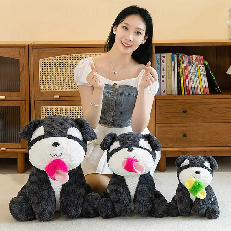 

Kawaii Dora Dog Plush Toy Cute Slippers Puppy Stuffed Doll for Kids Birthday Xmas Gift for Girls Dopamine Style Soft Toy