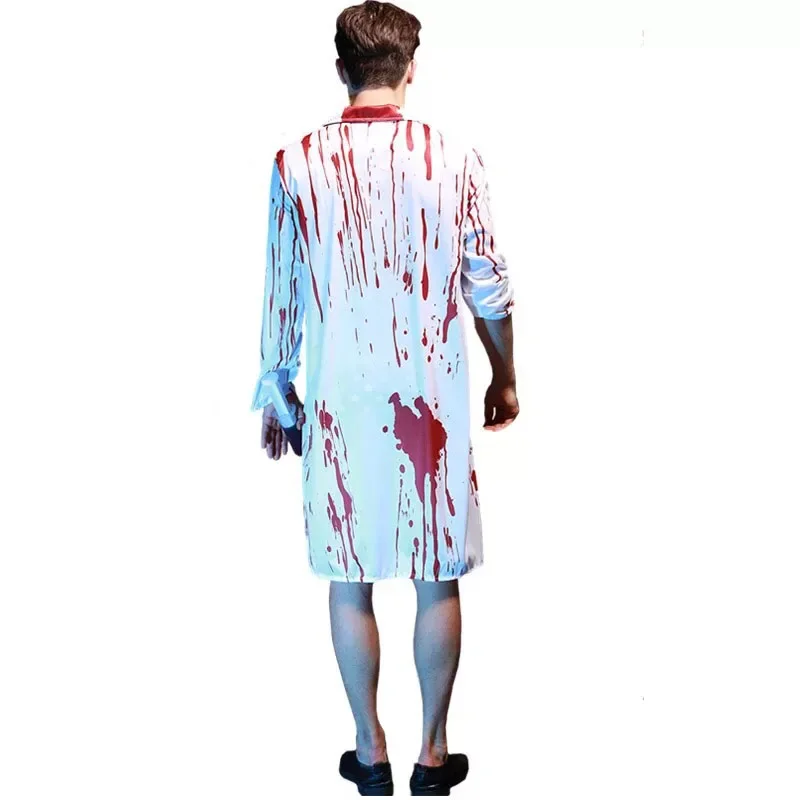 Costume de Cosplay d'Horreur Sanglante pour Homme Adulte, Médecin, ixd'Halloween