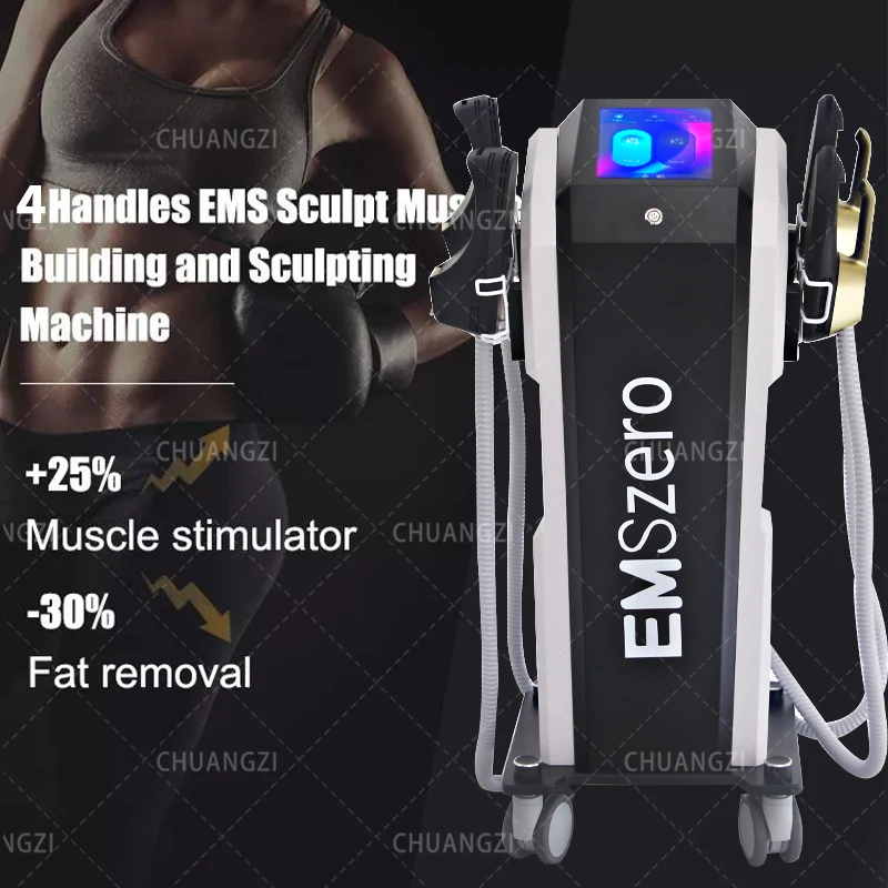 2025 Penurunan Berat Badan Terbaru EMSzero Neo 200HZ 6500W EMS 2/4/5 Pegangan Pembentuk Tubuh Pelangsing HI-EMT Mesin RF Salon ﻿