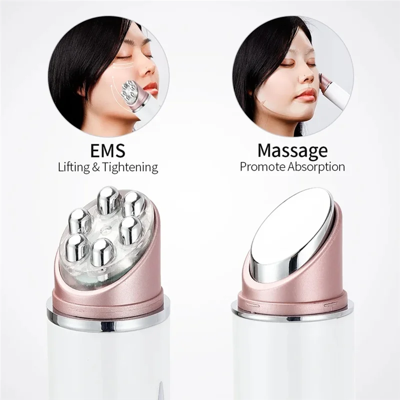 BFYL Mini EMS เครื่องนวดตา, เครื่องทําความร้อน Eye Lifting Massager ต่อต้านริ้วรอย LED Light Therapy อุปกรณ์ความงาม