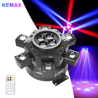 6-Arm Moving Head DJ Light 150W Remote Control Disco Party LED Beam Lights DMX512 Rotating Stage Effect Lighting For Nightclub