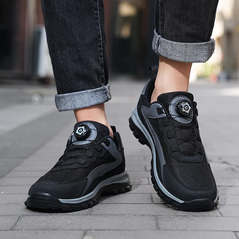 YRZL 2025 أحذية رياضية للرجال أحذية رياضية للجري خفيفة الوزن قابلة للتنفس أحذية رياضية مضادة للانزلاق أحذية مشي غير رسمية سهلة الارتداء مقاس 48 #6