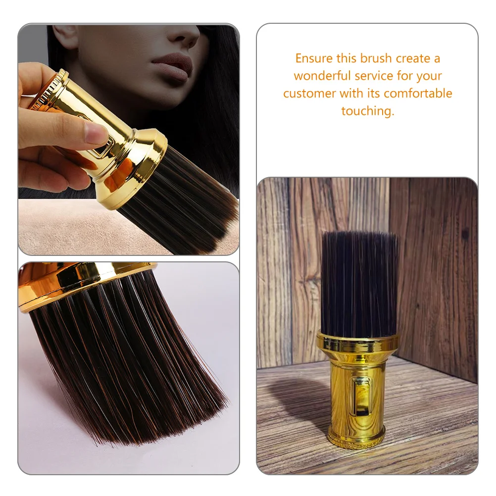 Duster Body Powder Brush Neck Professional Shaving Hair Salon Shave Hairdressing Cleaning Household Golden Man