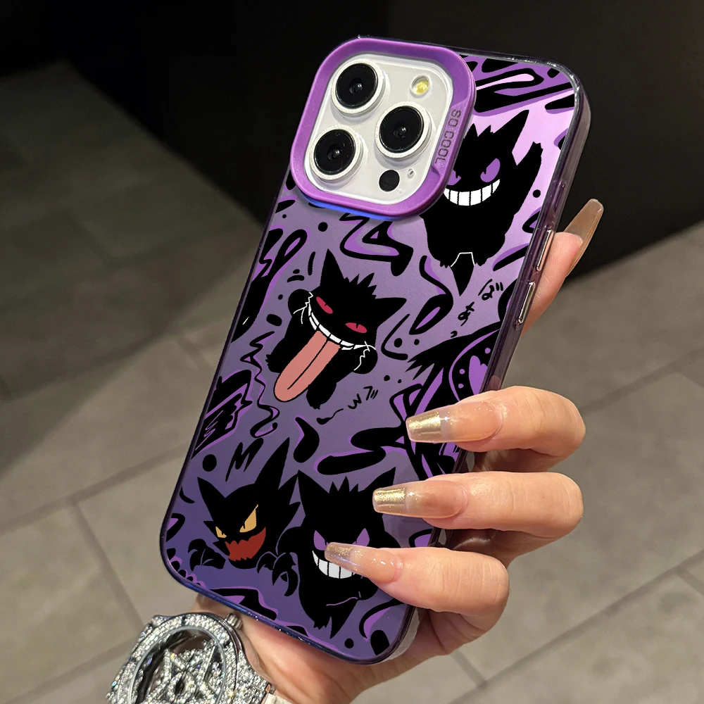 New Wicked Gengars Phone Case for Oppo Reno12 Reno11 Reno10 Reno6 Reno5 Reno4 F Lite Reno 11 10 6 5K 4 5G Silver Matte Hard Capa