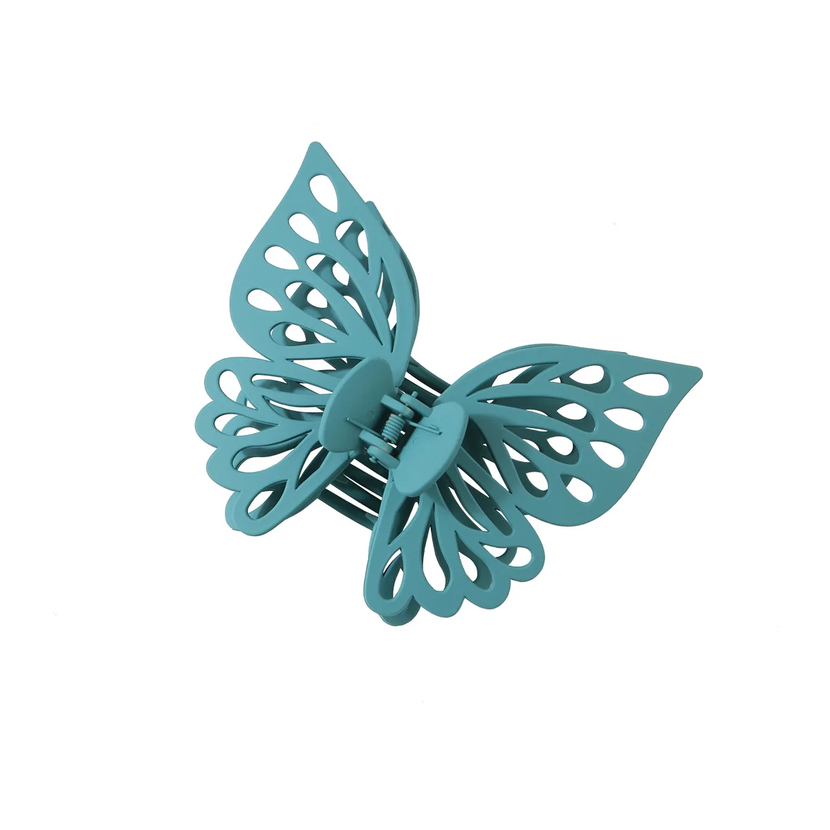 New Korean Large Double-Layer Hollow Butterfly Barrettes Temperament Shark Clip Frosted High Sense Hair Claw Headdress