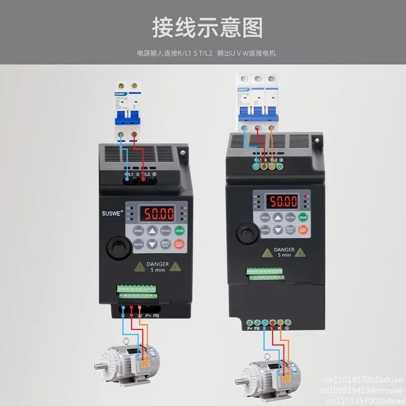 220V 380V  Economical VFD Variable Frequency Drive Converter Inverter 0.75/1.5/2.2/4/5.5KW Motor Speed Controller