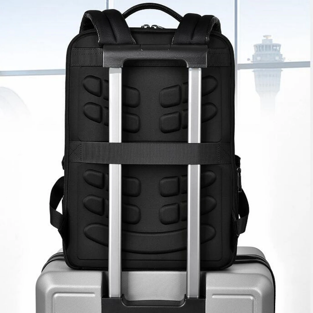 JEEP BULUO Mode Männer echtes leder rucksack business casual echtes kuh leder hohe qualität 15,6 zoll laptop reise rucksack