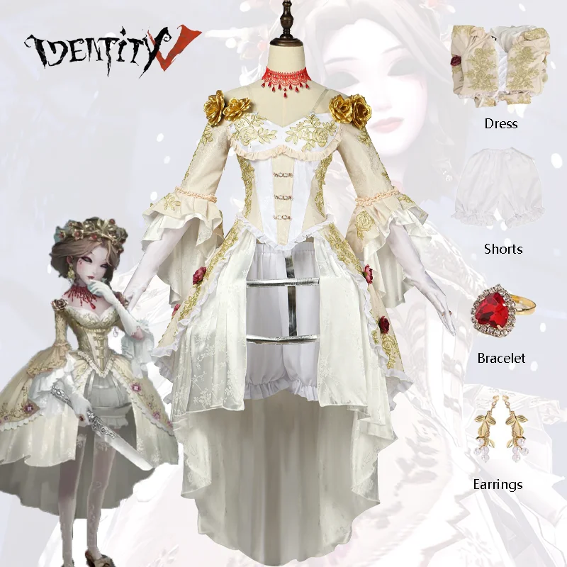 

Identity V Bloody Queen Mary Cosplay Costume Dresses Evening Western Style Clothes Uniform Suits Halloween Party for Adult Girls