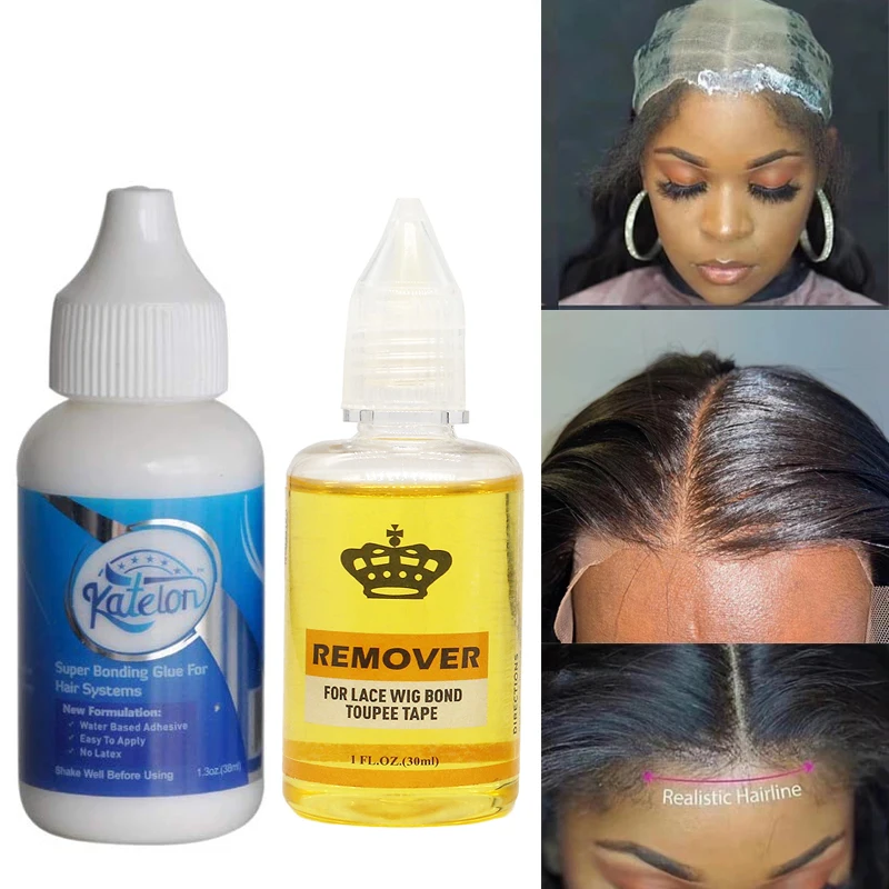 防水レースウィッグ接着剤、レースフロントウィッグ用38ml液体接着剤、ヘアグルーワックススティック、ウィッグレースティントスプレー、伸縮性メルトバンド