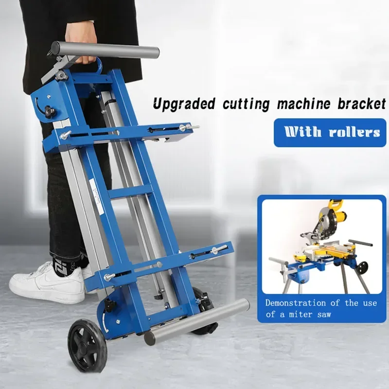 Portable Aluminum Machine Miter Saw Cutting Machine Bracket Multifunctional Workbench Woodworking Table Mobile Bracket