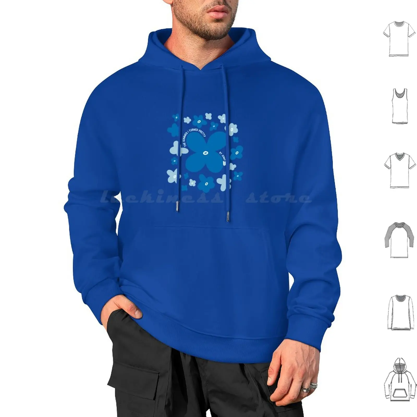 Flowers-The Summer I Turned Pretty Hoodies Long Sleeve Flowers Doodle Nature Spring Summer The Summer I Turned Pretty