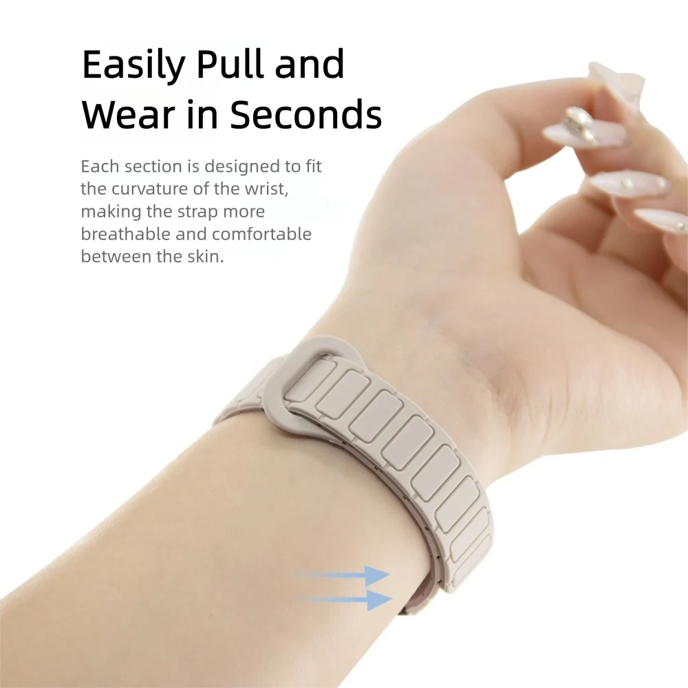 Custodia protettiva per cinturino orologio magnetico da 12 mm per Honor 9 Armor Style Fibbia stabile Cinturino in silicone leggero a sgancio rapido unisex