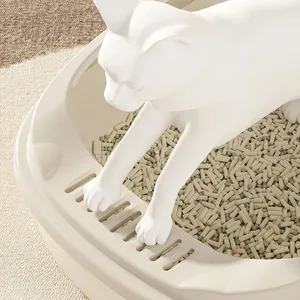 Sandbox for extra dinosaur cats semi-feed size large size washable design anti-response convenient solution for large cats 10 Main Sales Box of Sand for Cats - №4