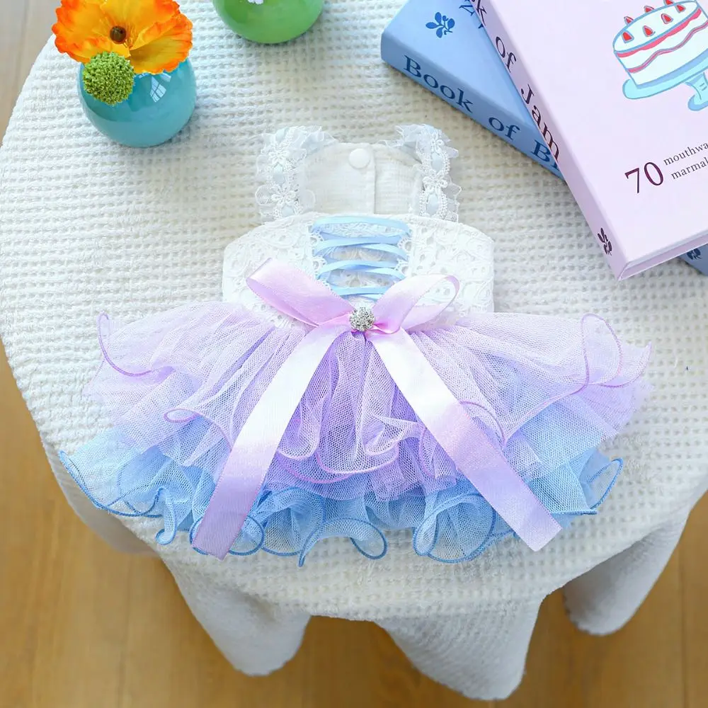

Creative Exquisite Dreamy Yarn Skirt Breathable Soft Pet Princess Dress Cute Dog Skirt Spring/Summer