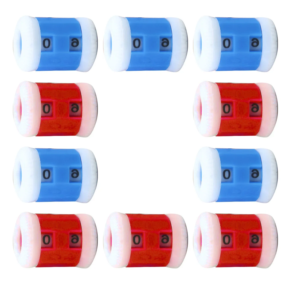 

10 Pcs Row Counters for Knitting and Crocheting Accessories Stitch Gauge Tool Tools