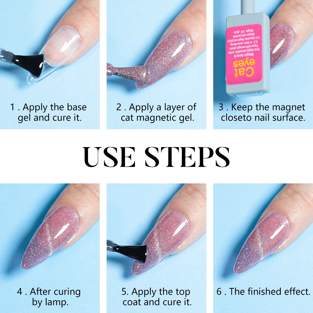 Arco-íris ghini 10ml cristalino meteoro olho de gato unha gel polonês vinho vermelho glitter magnético uv gel verniz semi-permanente unha polonês