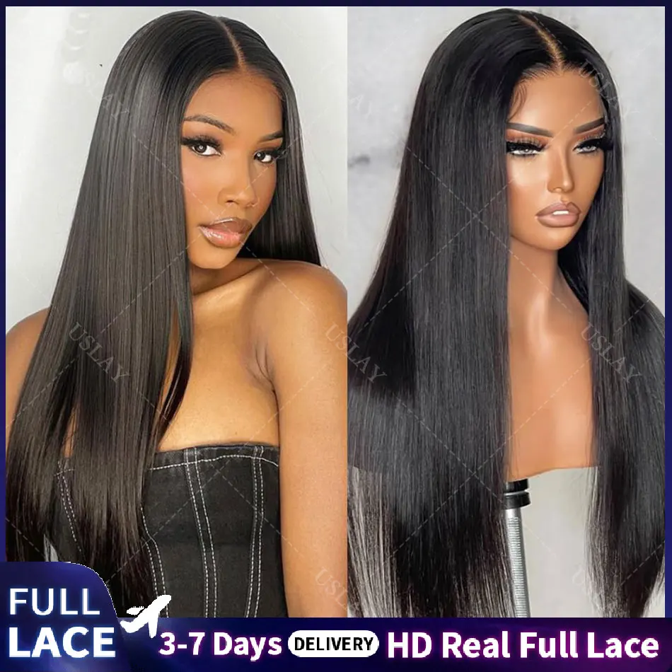 

Настоящий бразильский прямой полный парик шнурка Прозрачный парик шнурка Предварительно выщипанная линия волос Натуральный вид Мягкие шелковистые человеческие волосы для женщин