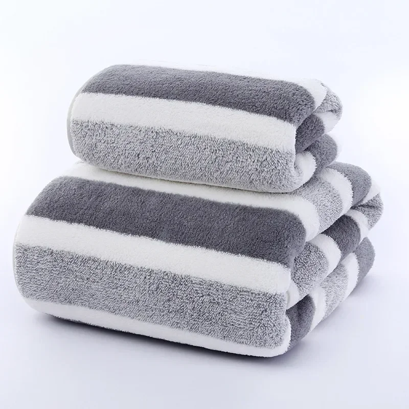 

1PC Bathing Accessories Coral Fleece Thickened Towel Solid Color Soft and Absorben Suitable for Face Washing Towels