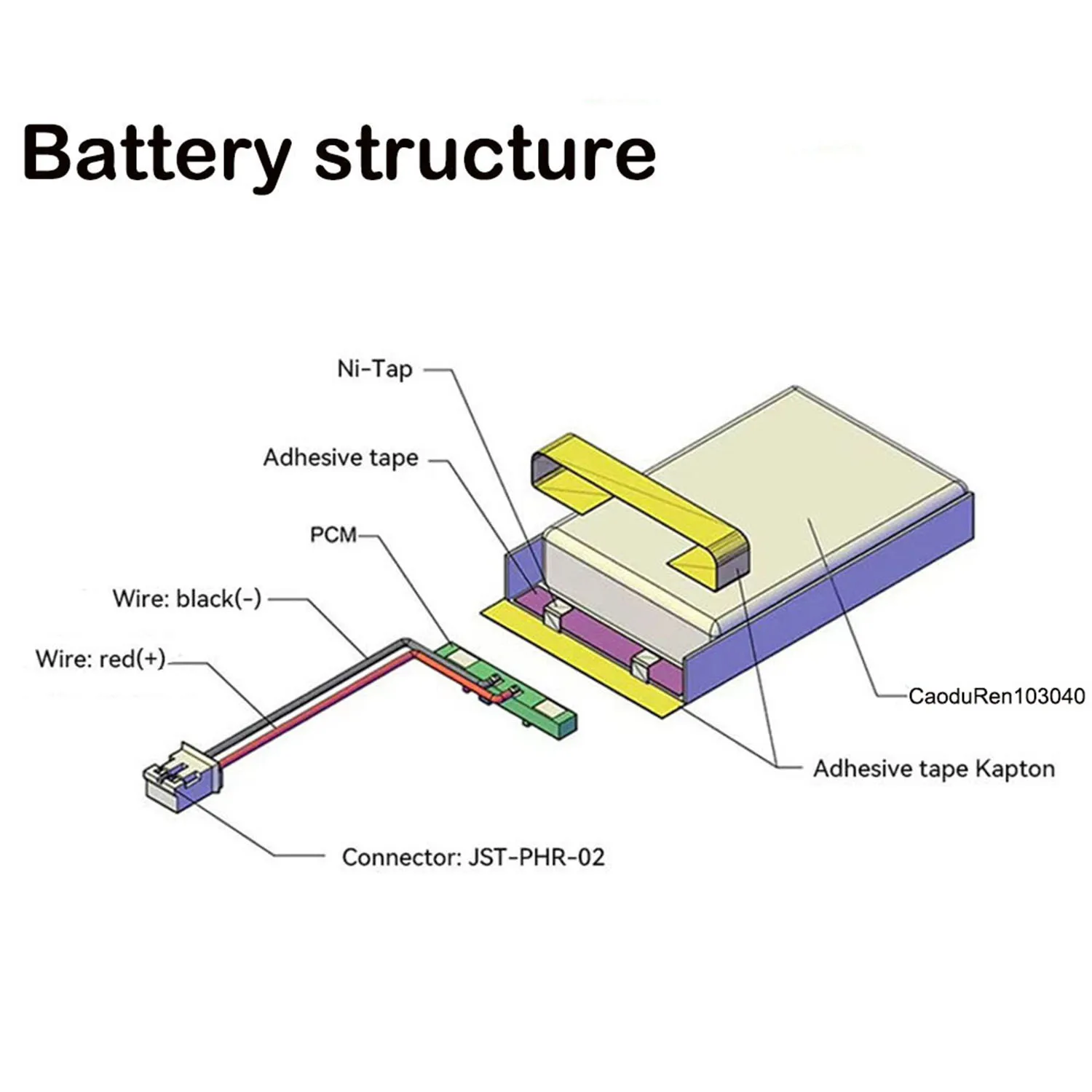 503040 Rechargeable 3.7V 600mAh Lithium Polymer Battery For CAMERA POWER BANK GPS MP3 CHARGING TREASURE POWER TABLET DVD