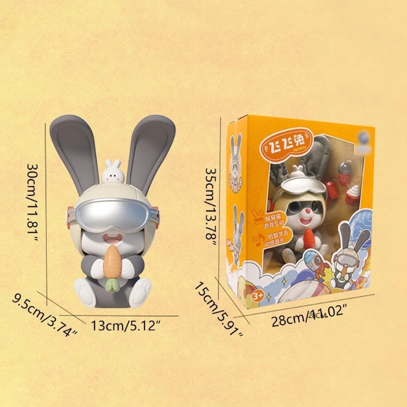 Robot cảm ứng thông minh Bunny Toy 2023 Rabbit Year Toy Đồ chơi tương tác Thỏ