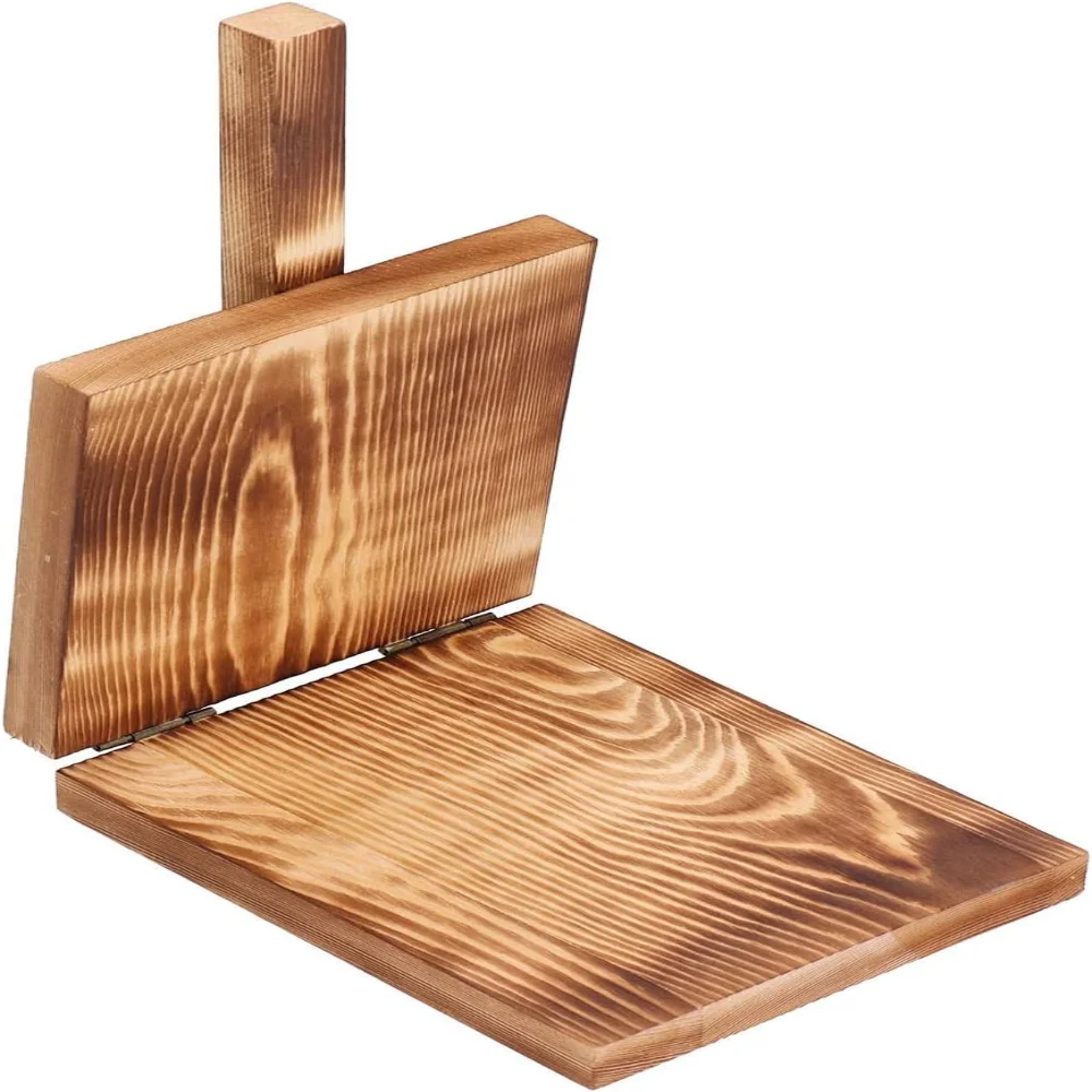 مكبس التورتيلا، عجينة ضغط التورتيليرا المكسيكية الخشبية مع 2 زلابية لتورتيليرا محلية الصنع، تاكو،