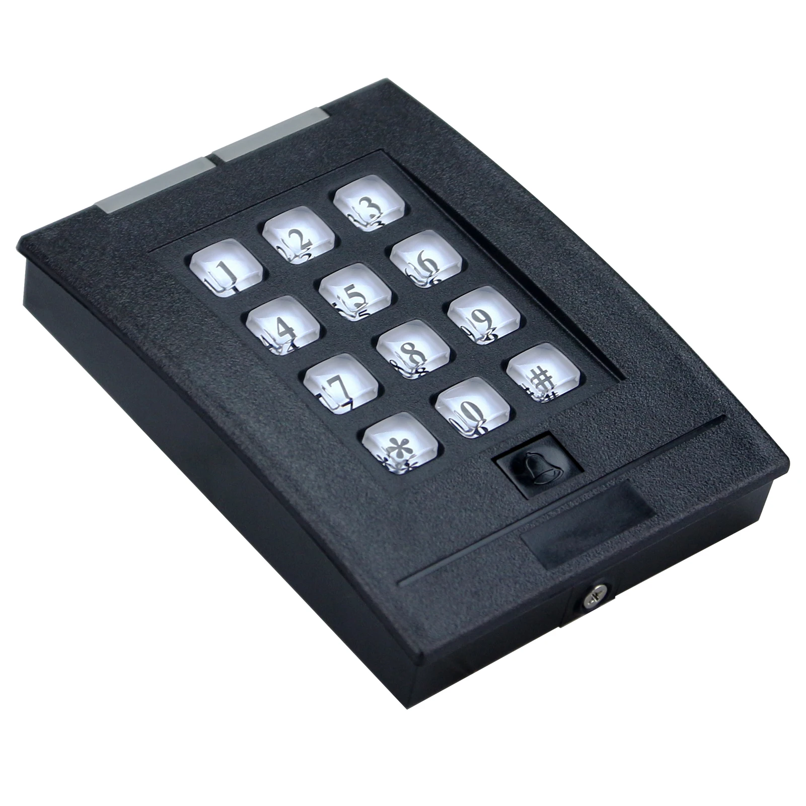 125KHZ ID Access Control Keypads,RFID Card Reader, can Receive Doorbell, Supports Wiegand 26/34, RS232, RS485, UART TTL Format