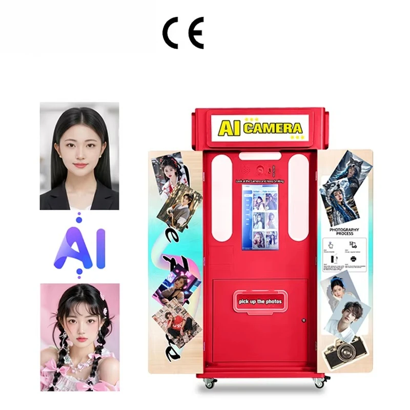 Self Service Vending Solution Photo Booth Printer Cash Card Payment System with Customizable for Shopping Mall
