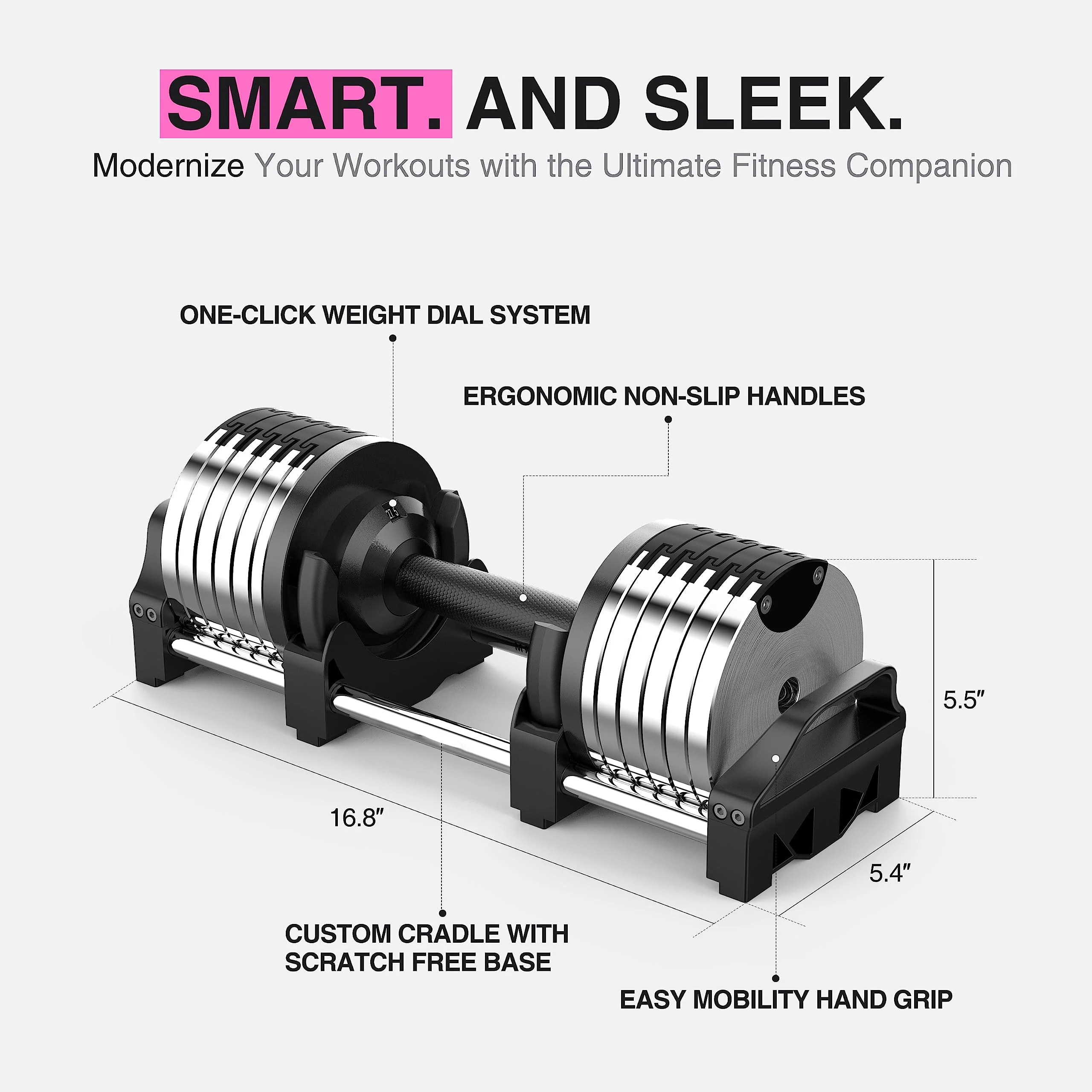 Hot Sale Multifunctional Quick Change Weight Electroplating Adjustable Dumbbells 5-32.5 LB  With 2.5 LB Increments 2026