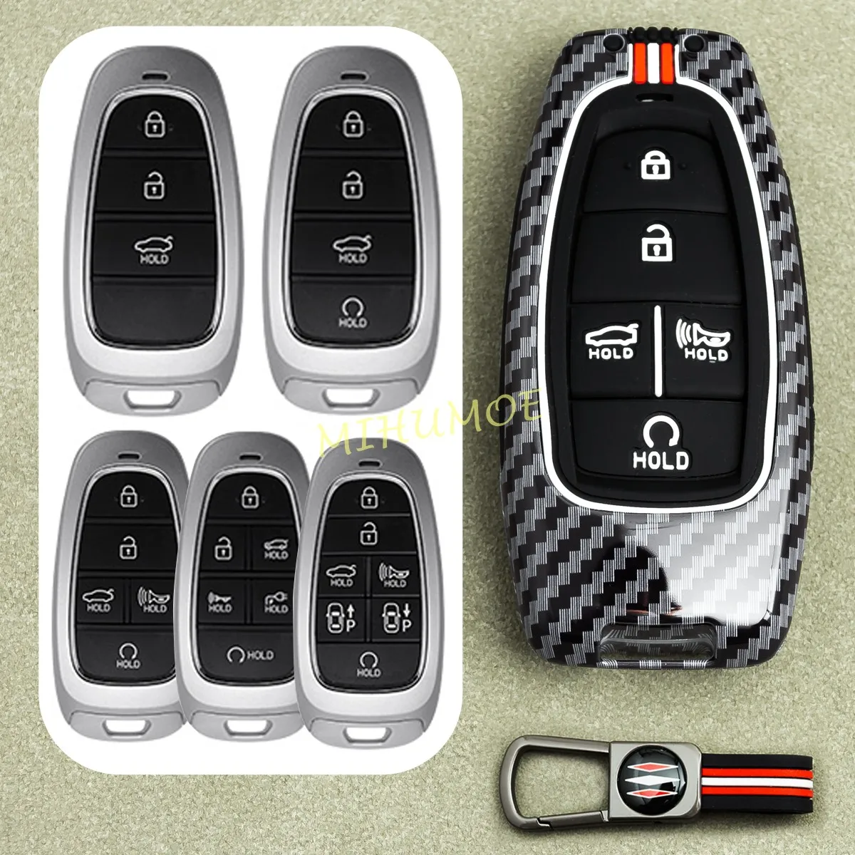 

Металлический чехол-брелок для ключей автомобиля Hyundai Tucson, Santa Fe, Cruze, Palisade, Sonata, IONIQ 5, Nexo 2022-2023 годов выпуска, защитный держатель для ключей